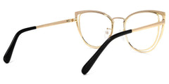 Harvey Cat eye Black metal Glasses