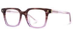 Pagel Rectangle Puple acetate Glasses
