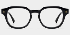 Hope Round Black acetate Glasses