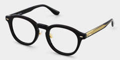 Frances Round Black acetate Glasses