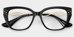 Alma Butterfly Black acetate Glasses