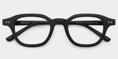 Amber Square Black TR90 Glasses