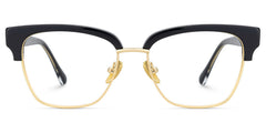 Ellis Browline Black Gold mixed Glasses
