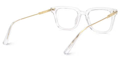 Kellie Rectangle Clear acetate Glasses