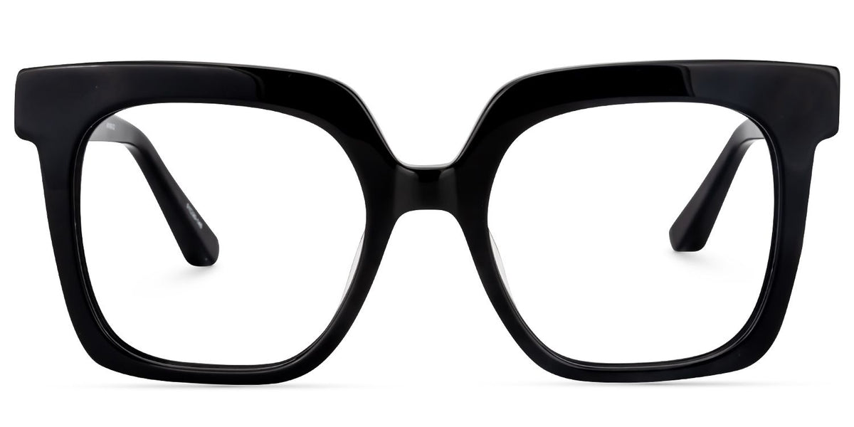 Dexter Square Black acetate Glasses