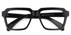 Cally Square Black acetate Glasses