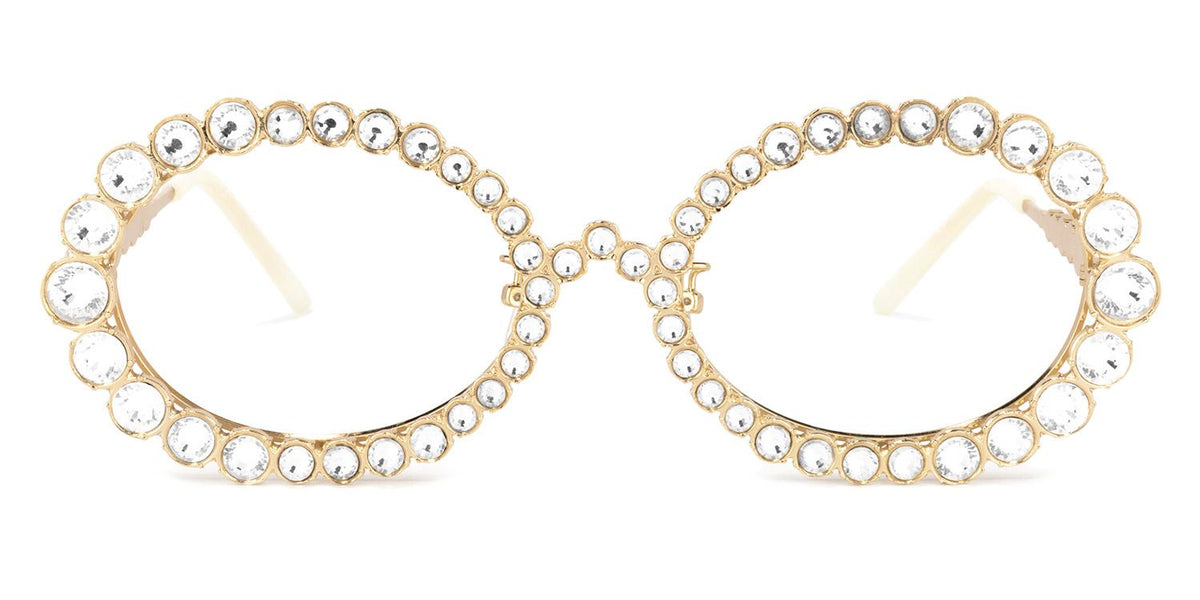 Luheiden Oval Gold metal Glasses