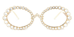 Luheiden Oval Gold metal Glasses