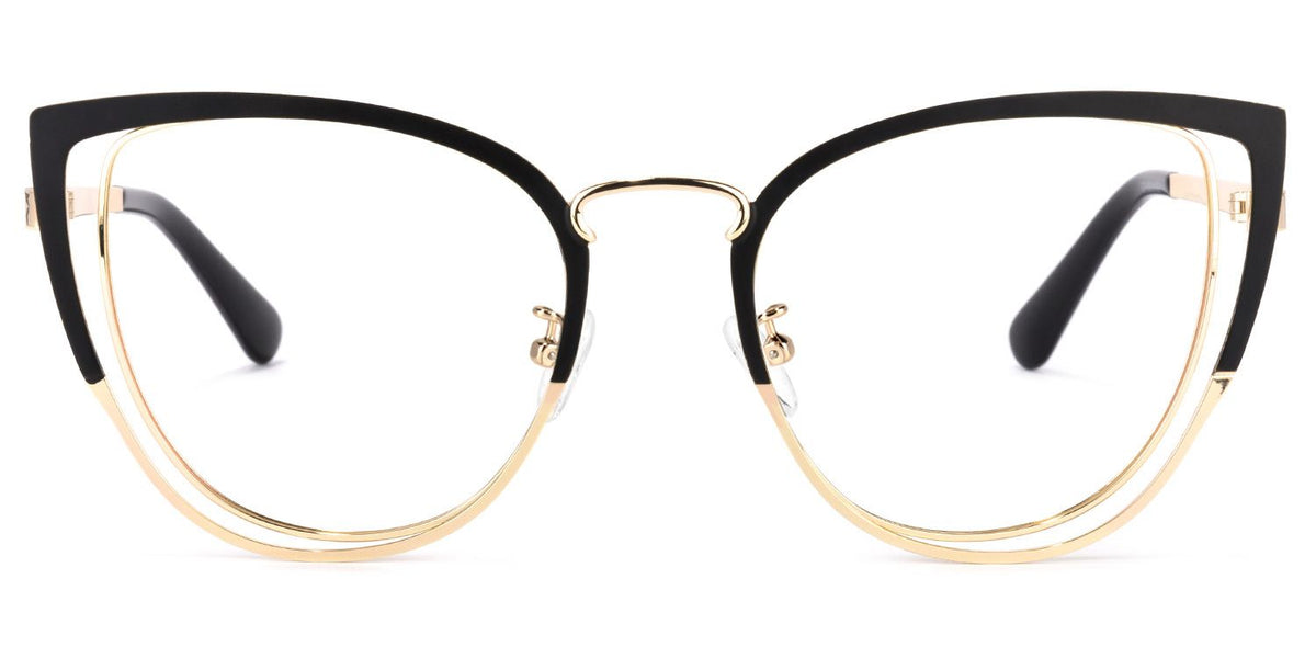 Harvey Cat eye Black metal Glasses