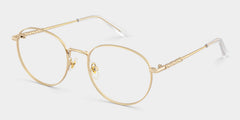 Ian Round Gold metal Glasses