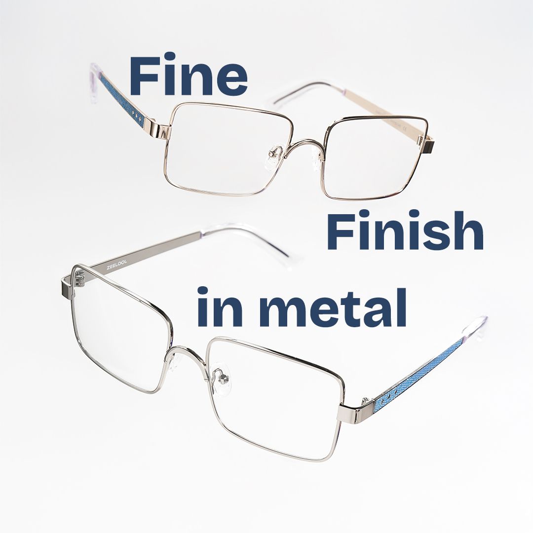 Gavin Rectangle Gold metal Glasses