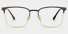 Cole Square Brown titanium Glasses