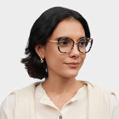 Leila Butterfly Tortoise mixed Glasses