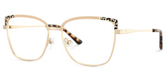 Gibbons Square Tortoise metal Glasses
