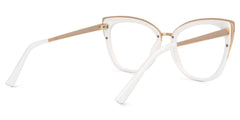 Ruiz Cat eye White mixed Glasses
