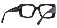 Jesse Rectangle Black acetate Glasses