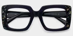 Sable Square Black acetate Glasses