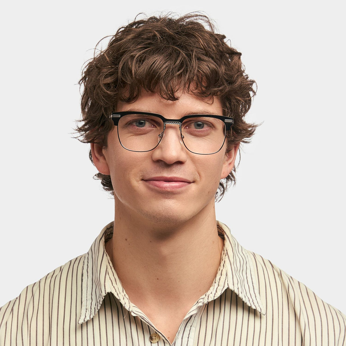Boyde Browline Black mixed Glasses