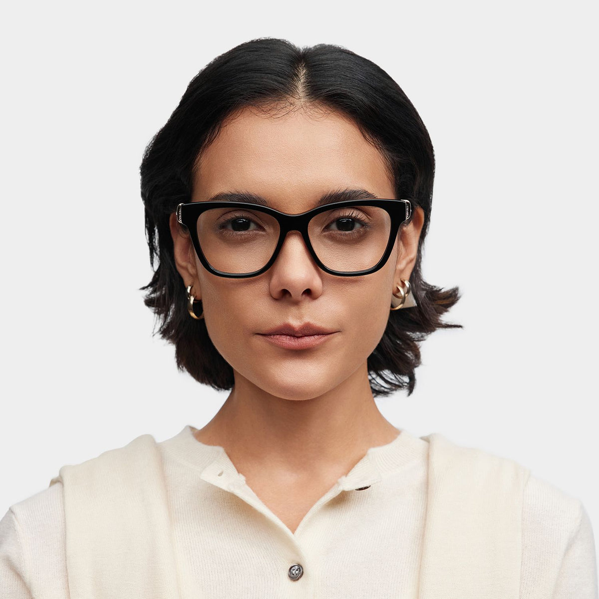 Julian Square Black acetate Glasses