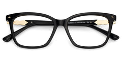 Theo Rectangle Black acetate Glasses