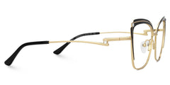 Mariely Cat eye Black metal Glasses