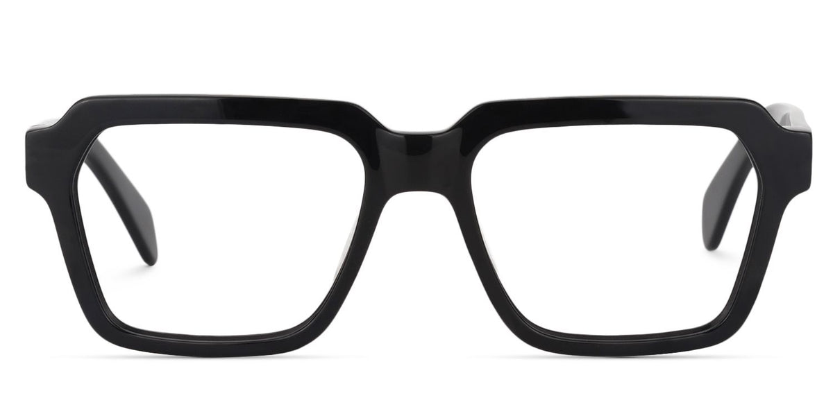 Cally Square Black acetate Glasses