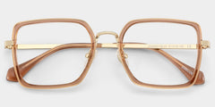Shane Square Brown mixed Glasses