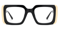 Jesse Rectangle Black acetate Glasses
