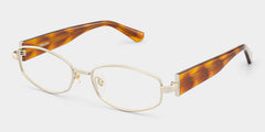 Dakota Geometric Tortoise metal Glasses
