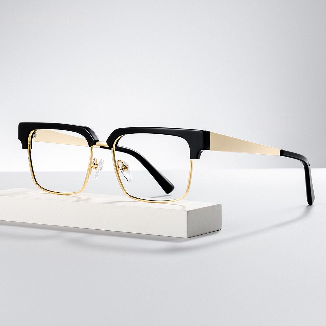 Gerena Browline Black mixed Glasses