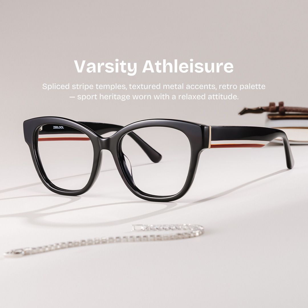 Everest Butterfly Black acetate Glasses