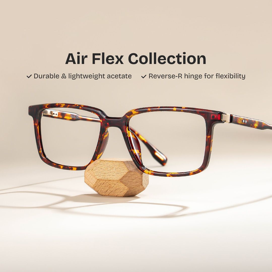 Cyrus Rectangle Tortoise mixed Glasses