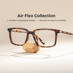 Cyrus Rectangle Tortoise mixed Glasses