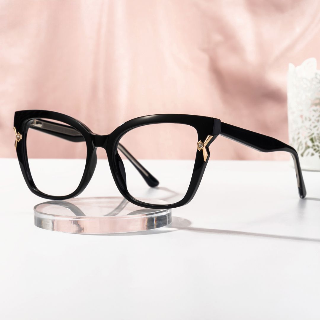 Nunnally Cat eye Black TR90 Glasses