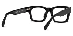 Herman Rectangle Black acetate Glasses