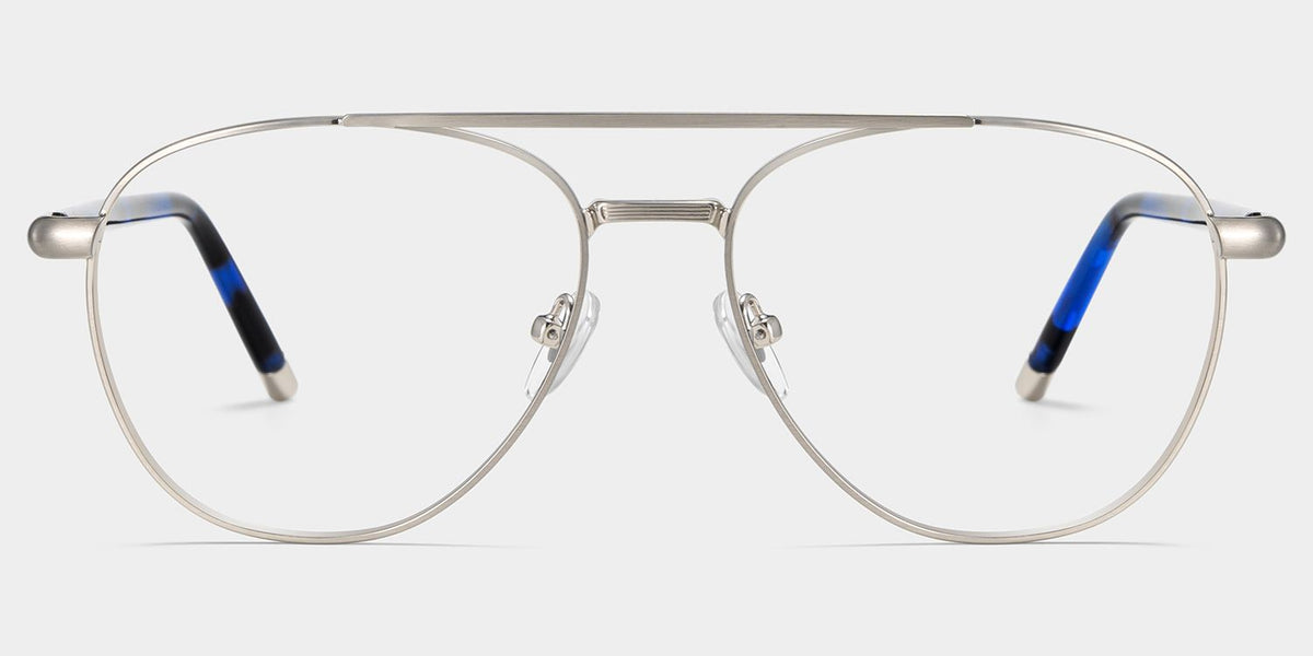Calvin Aviator Silver metal Glasses