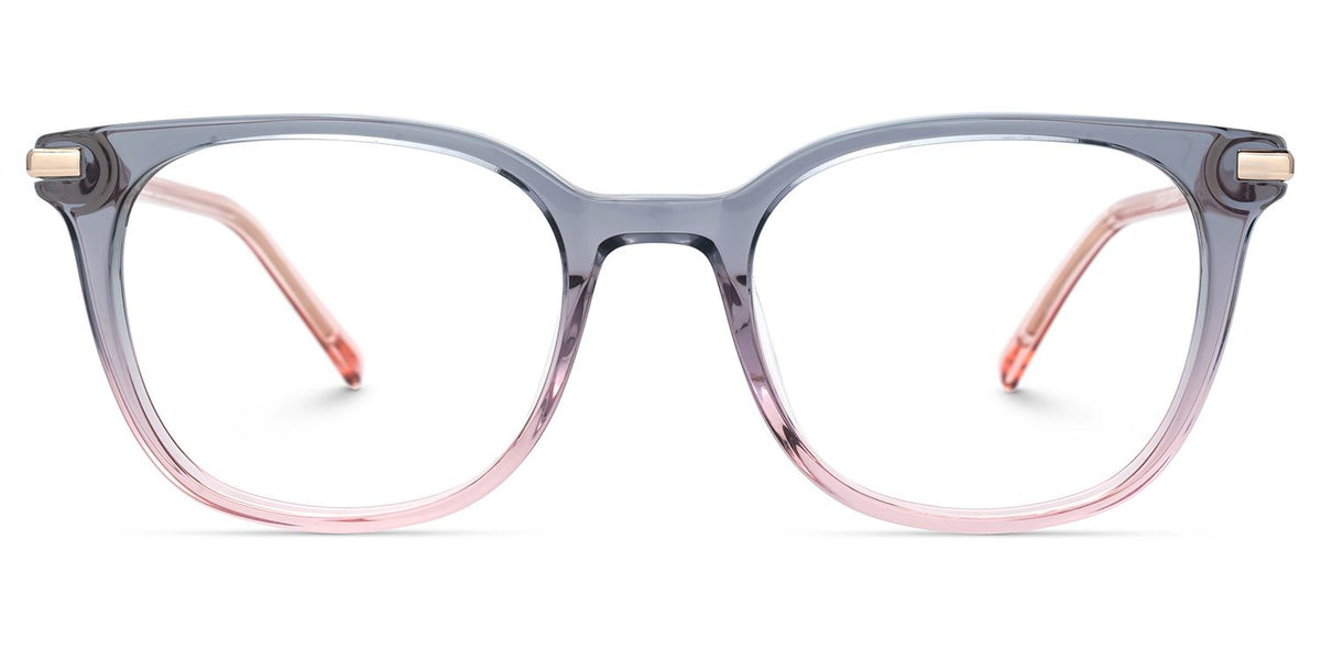 Vilmarie Oval Gray Pink acetate Glasses