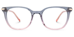 Vilmarie Oval Gray Pink acetate Glasses