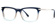 Zane Rectangle Blue mixed Glasses