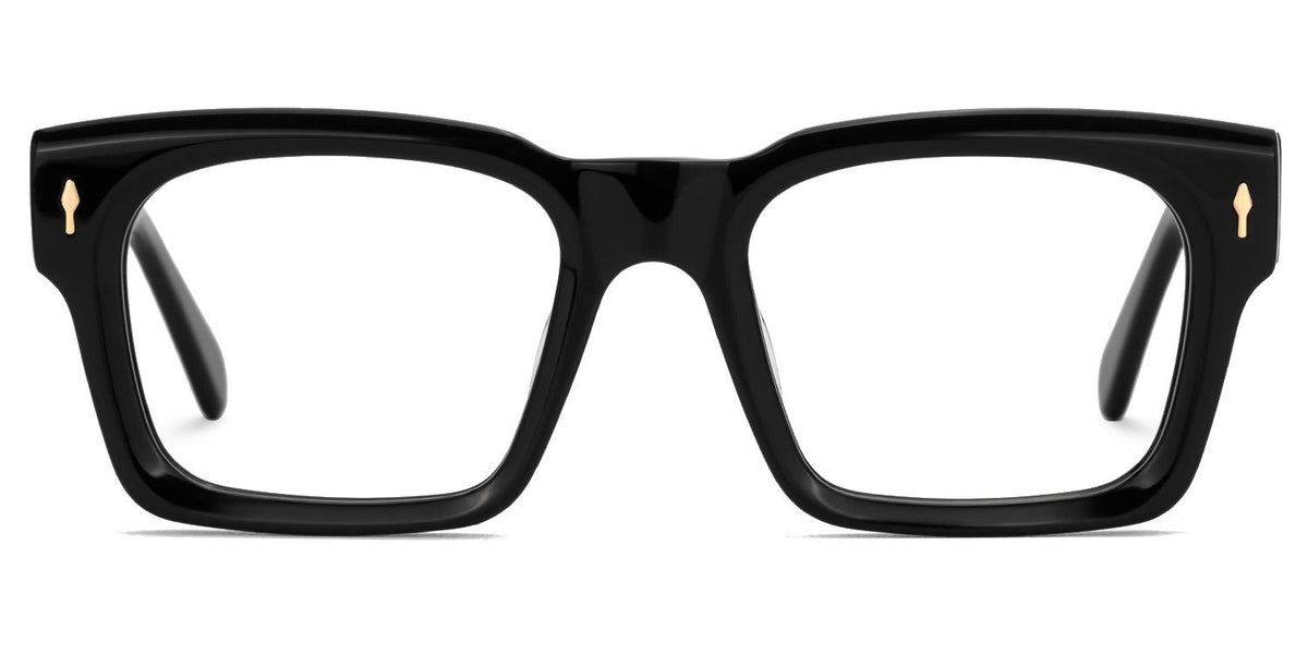 Herman Rectangle Black acetate Glasses