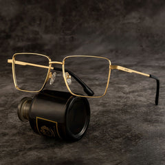 Shareef Square Gold metal Glasses