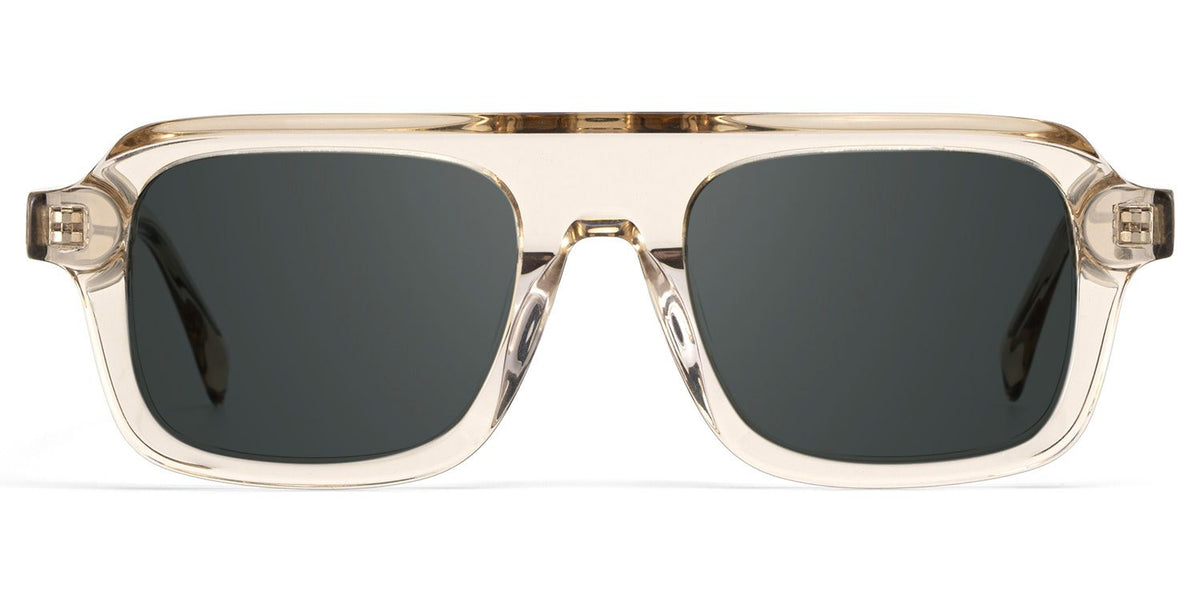 Nomad Rectangle Beige acetate Glasses