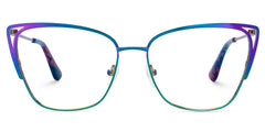 Winters Cat eye Iridescent metal Glasses