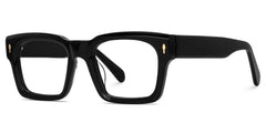 Herman Rectangle Black acetate Glasses