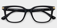 Thomas Rectangle Black Acetate Glasses
