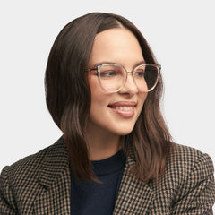 Estrada Cat eye Black-Clear mixed Glasses