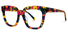 Nina Square Floral acetate Glasses