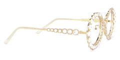 Luheiden Oval Gold metal Glasses