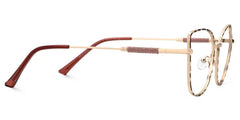 Seisay Cat eye Black-Gold metal Glasses
