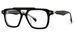 Mercurio Aviator Black acetate Glasses